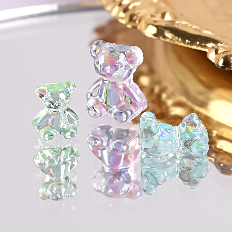 Phụ Kiện Trang Trí Móng Tay 3D Hình Gấu Hoạt Hình Xinh Xắn