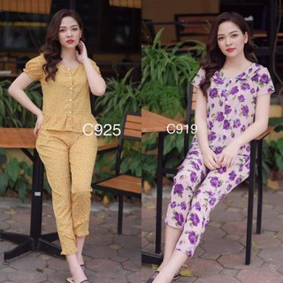 Bộ mặc ở nhà bộ hoa xinh