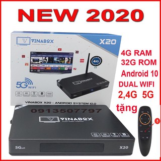 VINABOX X20 RAM 4G ROM 32G TẶNG CHUỘT BAY TÌM KIẾM GIỌNG NÓI