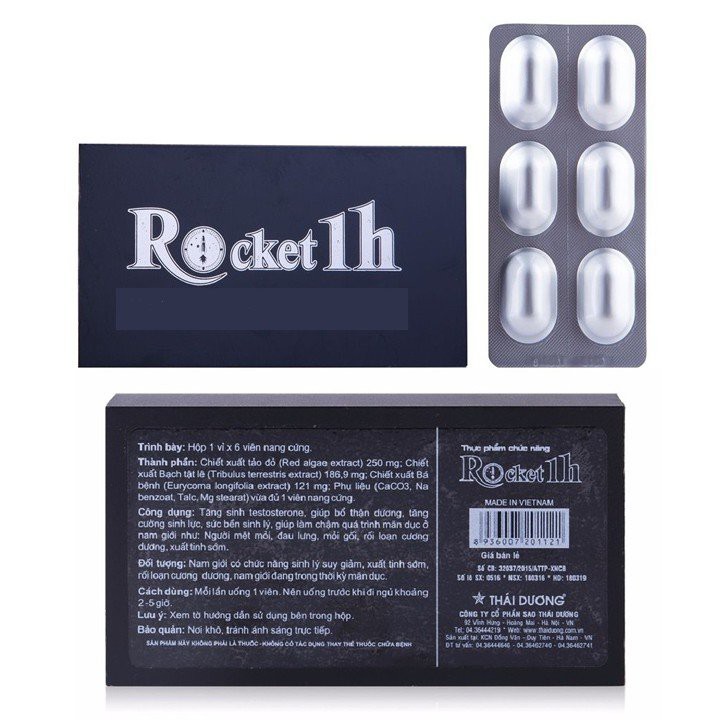 Rocket 1h Sao Thái Dương Hỗ Trợ Tăng Cường Sinh Lý Nam ( Lẻ 1 Viên ) | BigBuy360 - bigbuy360.vn