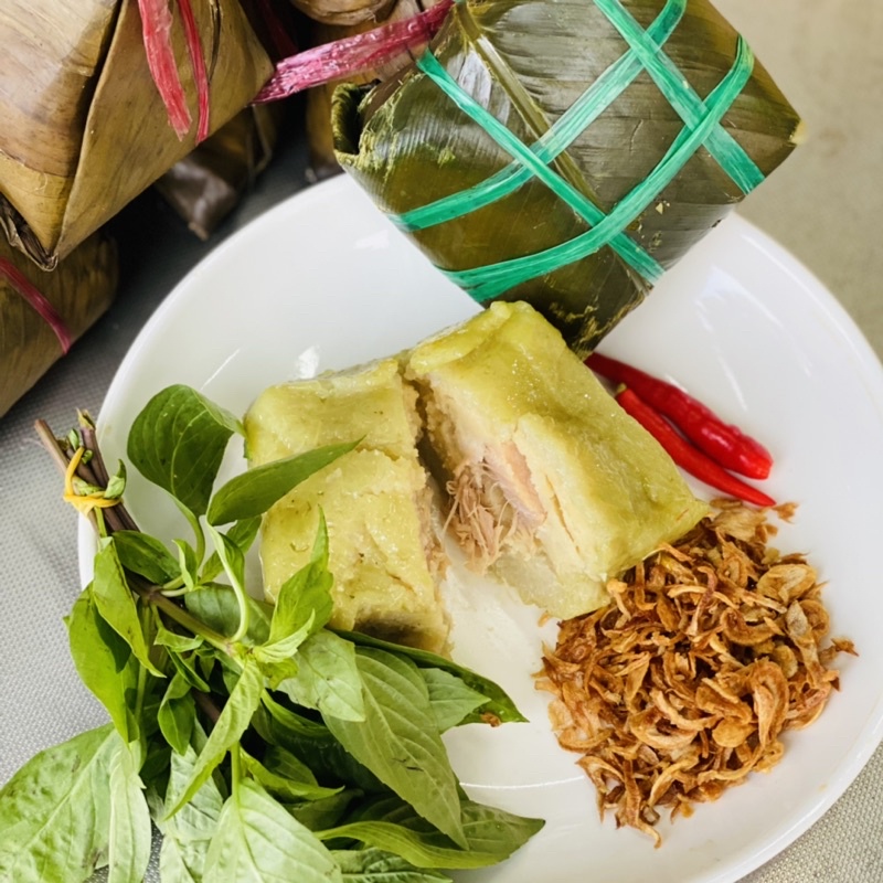 Bánh Chưng Thơm Dẻo - Nhân Đậu Xanh Thịt Nạc - Đậm Vị Miền Bắc