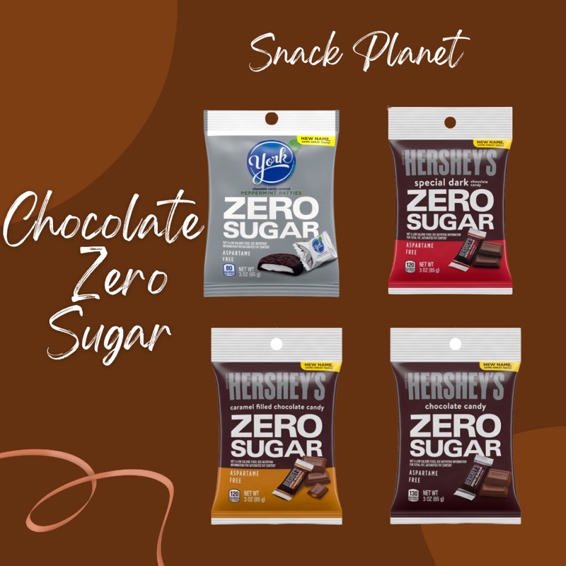 Kẹo Socola Mỹ không đường ăn kiêng Hershey's, York/ Hàng nhập Mỹ, Sugar Free Chocolate