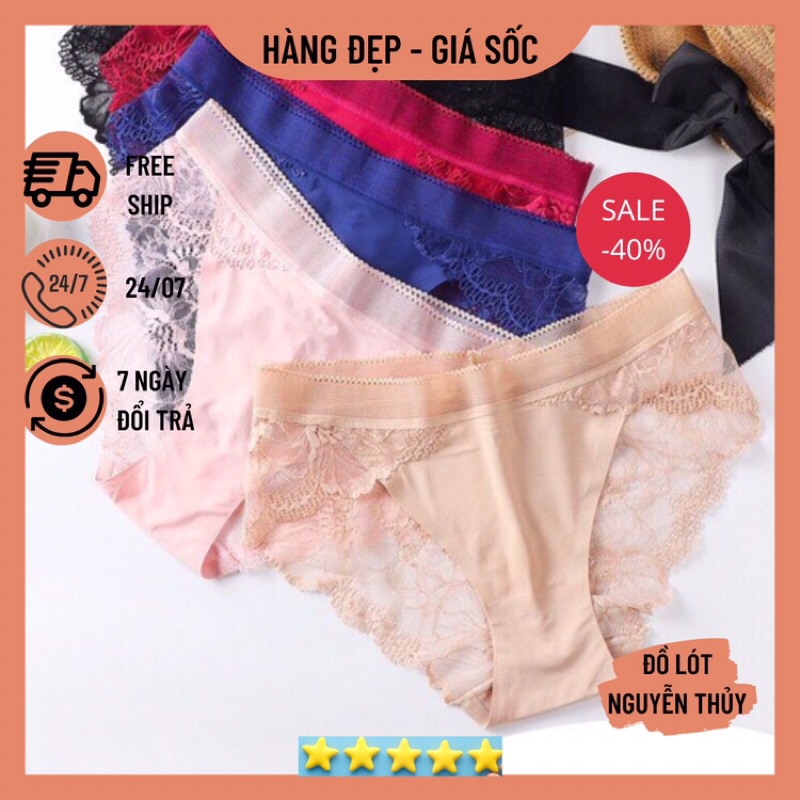Quần Lót Đúc Pha Ren Hoa Mã Mới