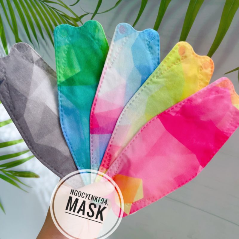 [ Ombre Phiên Bản Kim Cương ] Có Sẵn - Gói 10 Cái Khẩu Trang Loang KF94 Cho Người Lớn