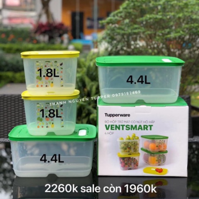 Tupperware - Bộ trữ mát cao cấp Vensmart 4 hộp
