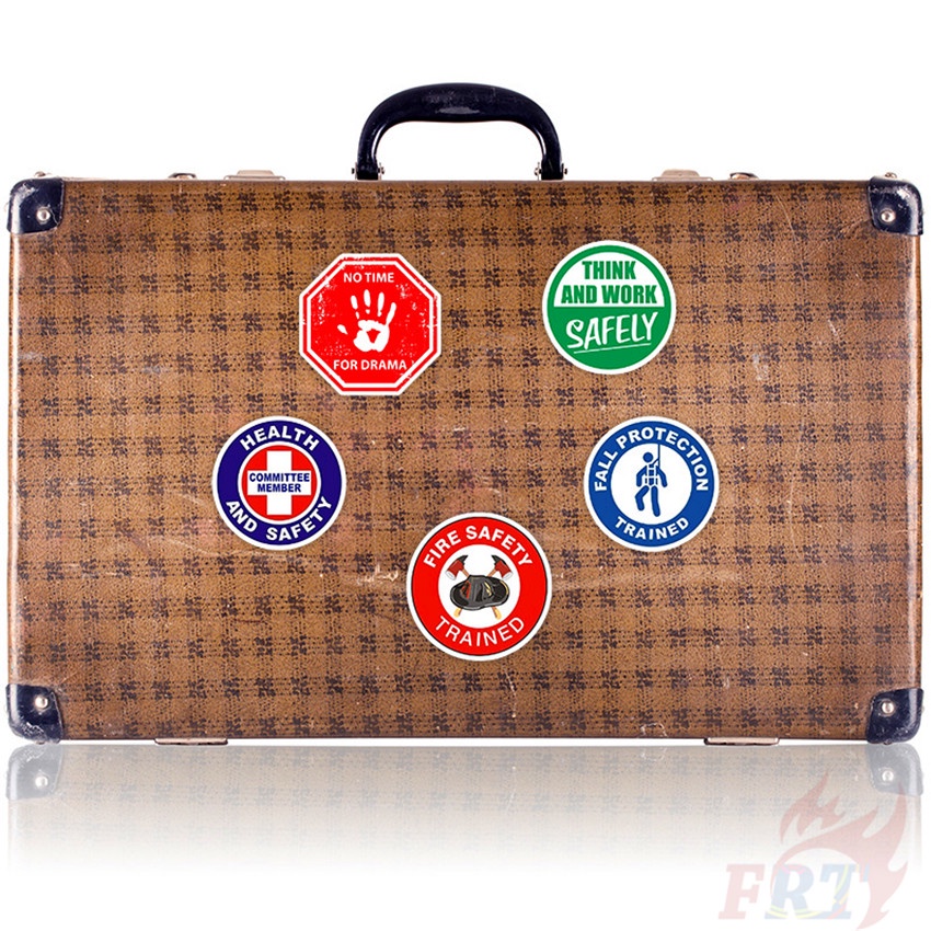 ❉ Miếng Dán Cảnh Báo An Toàn 01 Miếng ❉ Set 100 Sticker Dán Trang Trí Đa Năng Thời Trang
