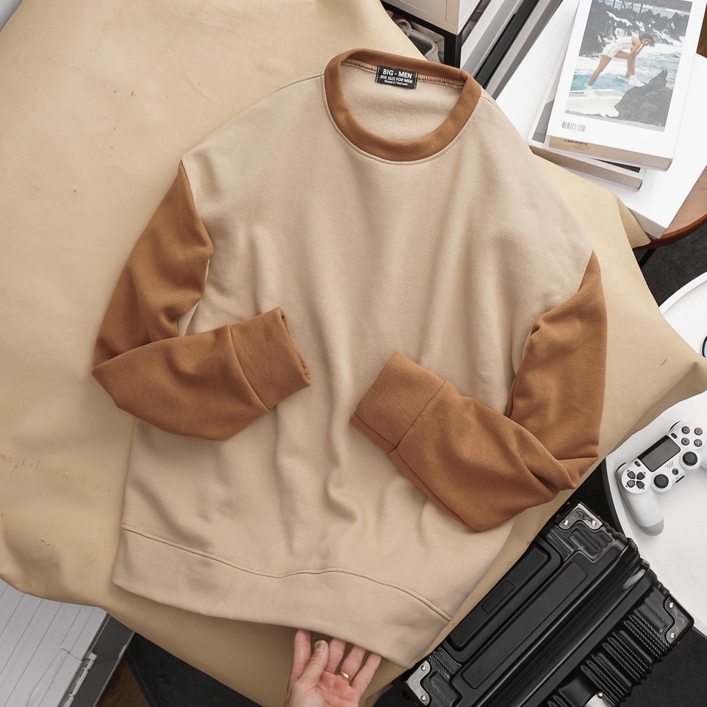 Bigsize - Áo sweater big size 85-130kg màu trơn thời trang