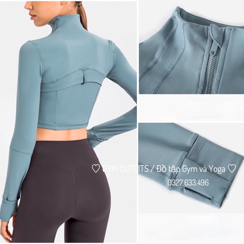 Áo Khoác Tập Gym - Yoga Nữ Lululemon Cropped Define Jacket - Áo Khoác Thể Thao Cao Cấp Mới Nhất Thu Đông 2021
