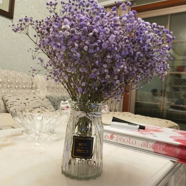 Bình hoa thủy tinh màu