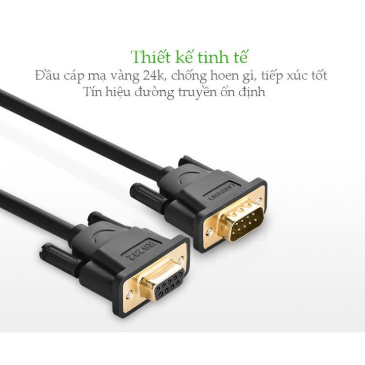 Dây nối dài COM RS-232 đực sang cái UGREEN DB101 PKCNH
