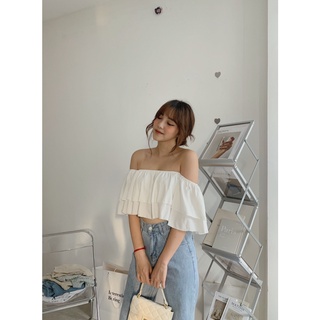 Áo trễ vai bèo ngực 9stu A-6072