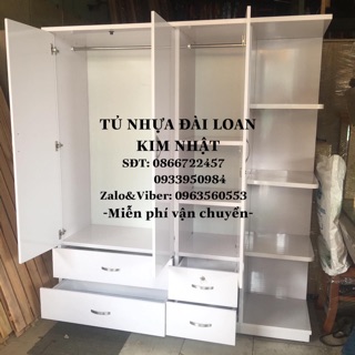 Tủ nhựa Đài loan màu trắng siêu đẹp freeship tphcm