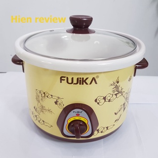 Nồi Kho Cá- Nấu Cháo Chậm Đa Năng Fujika 2,5L Chính Hãng