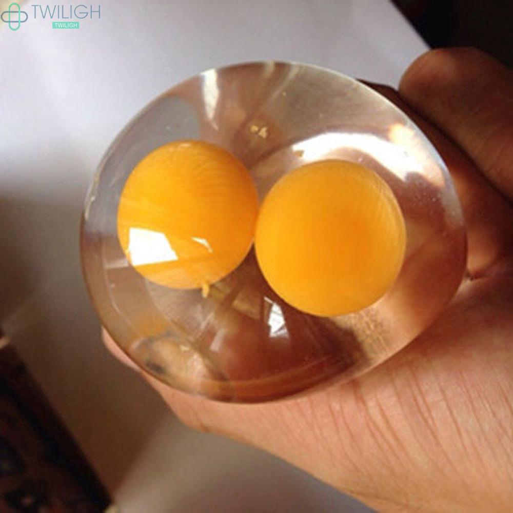 Đồ chơi quả trứng trong suốt đàn hồi khi bóp giúp chống stress/ rối loạn tăng động giảm chú ý cho trẻ em từ 3 tuổi