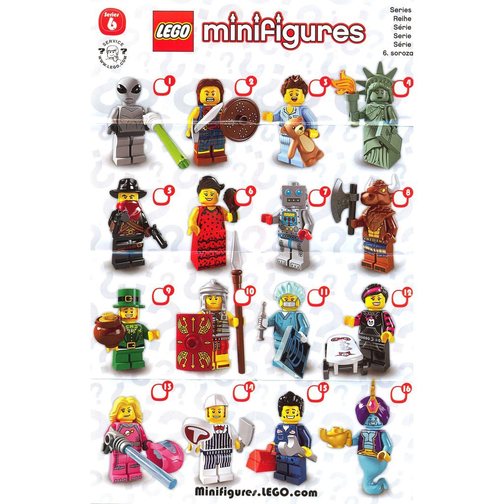 Lego 8827 - Nhân vật Lego Minifigures Series 6