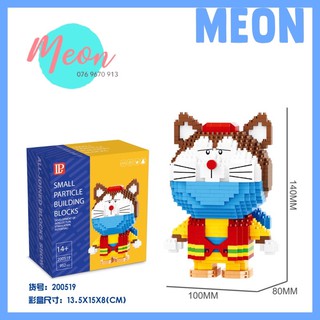 Xếp hình Doremon - Lego miniblock doraemon size L