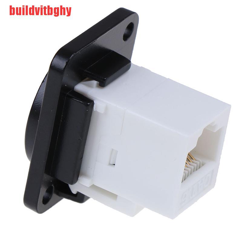 Mua-Codes Rj45 Network Socket D-Type Alloy Mounting Cat6