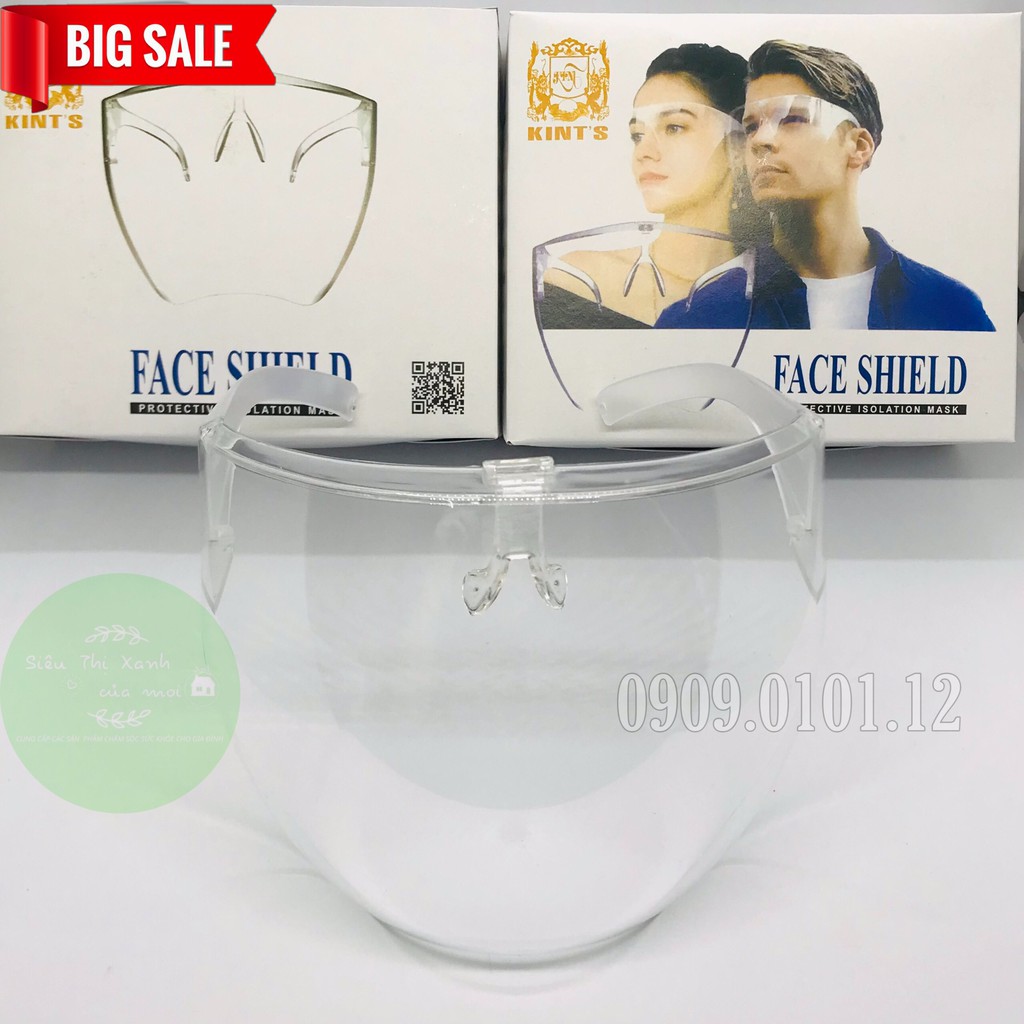 Kính bảo hộ chống giọt bắn thương hiệu Kint's chính hãng, tấm chắn face shield chống dịch đạt chuẩn bộ y tế