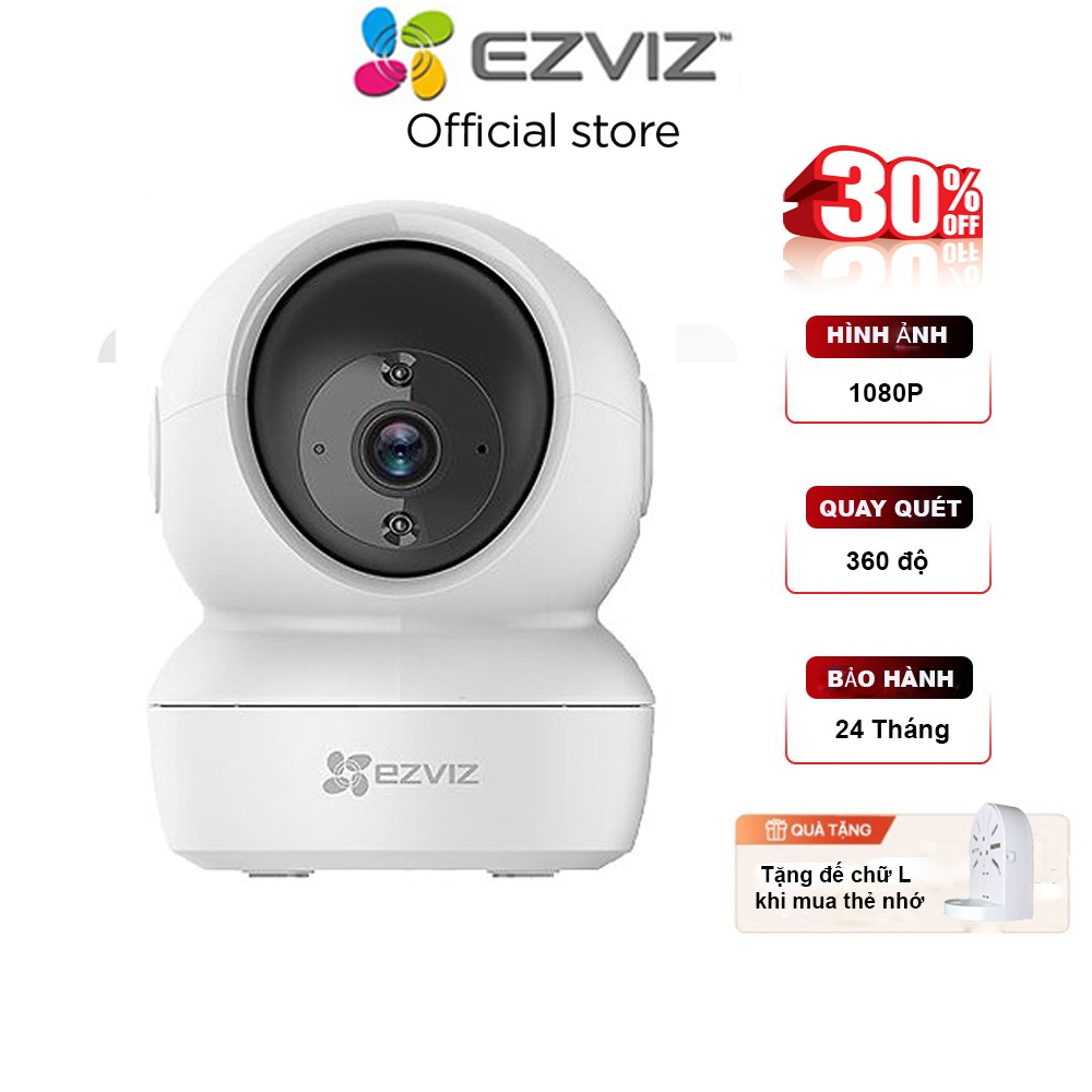 Camera WiFi Ezviz C6N 1080P , 2K Xoay 360 độ, Tích hợp Micro và Loa, Đàm thoại 2 chiều - Bảo Hành 24 Tháng