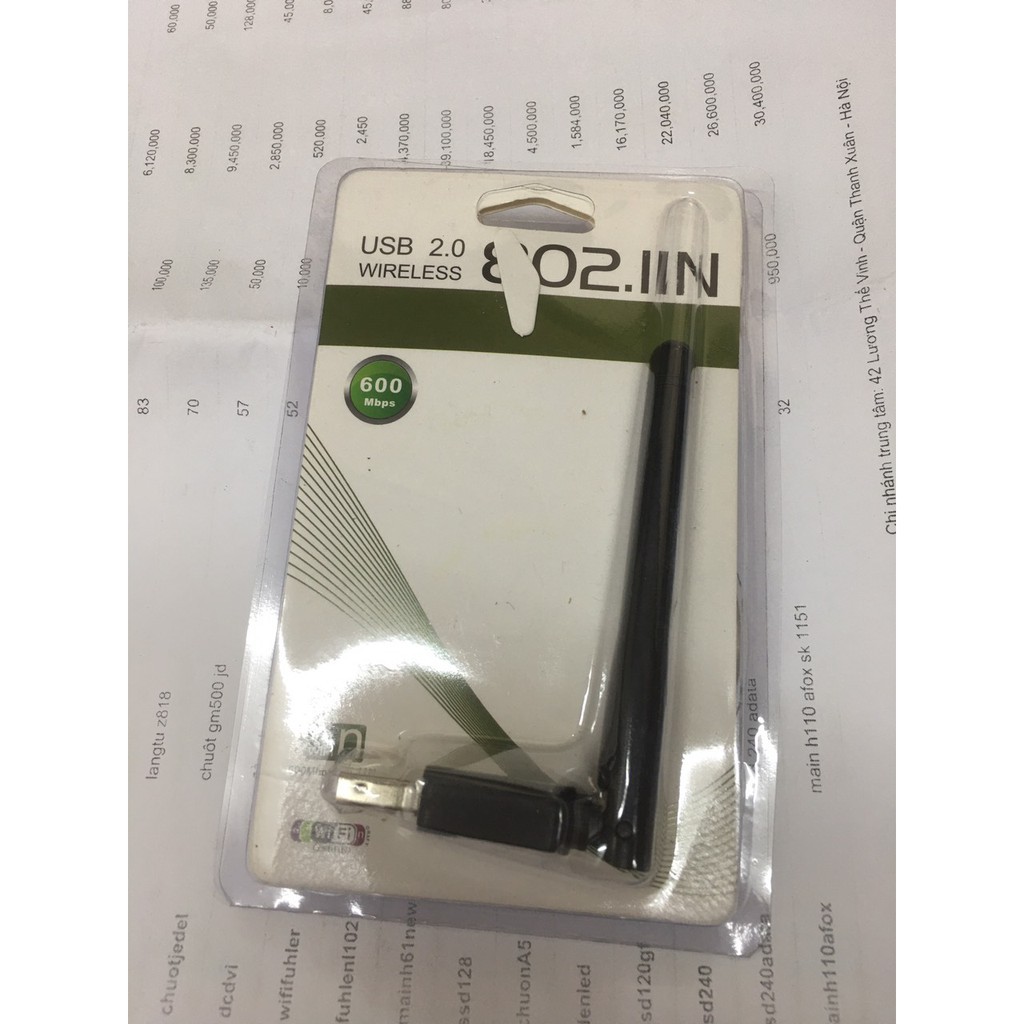 USB Wifi - USB thu Wifi 802.11n Cho Máy Bàn, Đầu thu kỹ thuật số youtube Có Anten - USB WIFI CHÍNH HÃNG 20