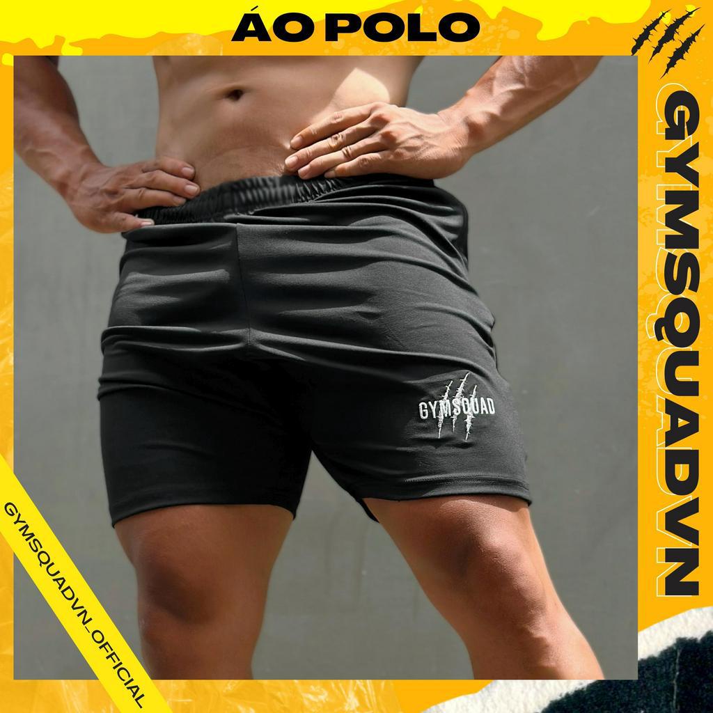 Quần đáy Gymsquad quần short nam bền màu quần đùi chất lượng cao không bai không nhão nhanh khô
