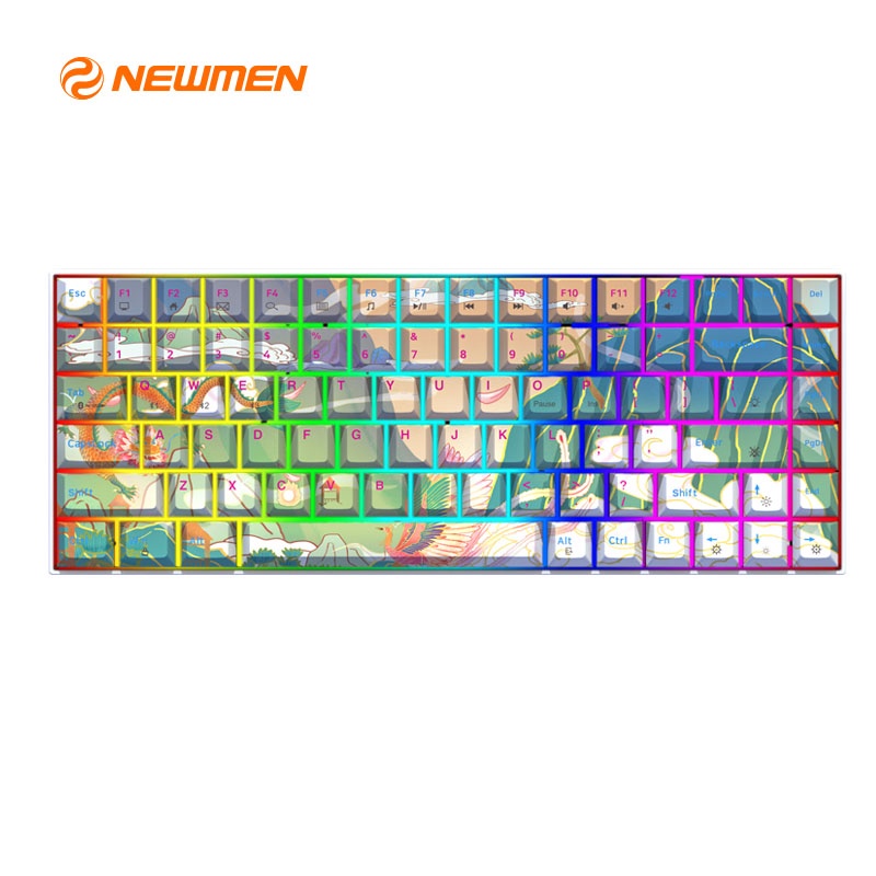 Bộ keycap Newmen Rồng - Phượng 84 nút (Layout 84 nút ) - Thick PBT Dye-sub , XDA profile