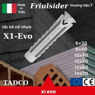 [Video] Tắc Kê Nở Nhựa Ý cao cấp X1 evo FRIULSIDER - tắc kê hiện đại, thông minh , chịu tải cao , dùng cho mọi tường nền