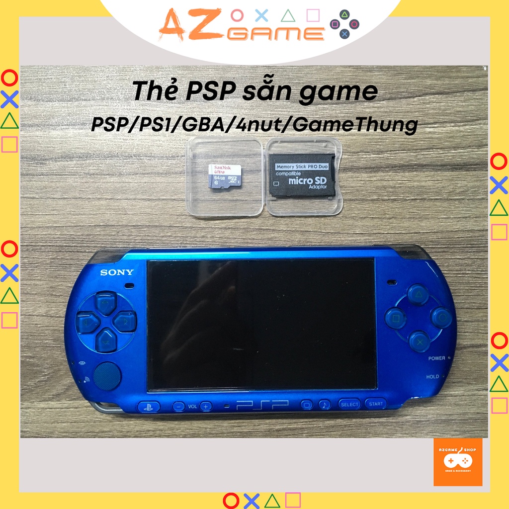 Áo thẻ nhớ adaptor MicroSD 32Gb 64Gb cho PSP 1000 2000 3000