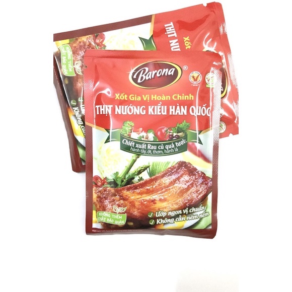 Xốt Gia Vị Hoàn Chỉnh Barona - Thịt Nướng Hàn Quốc 80g