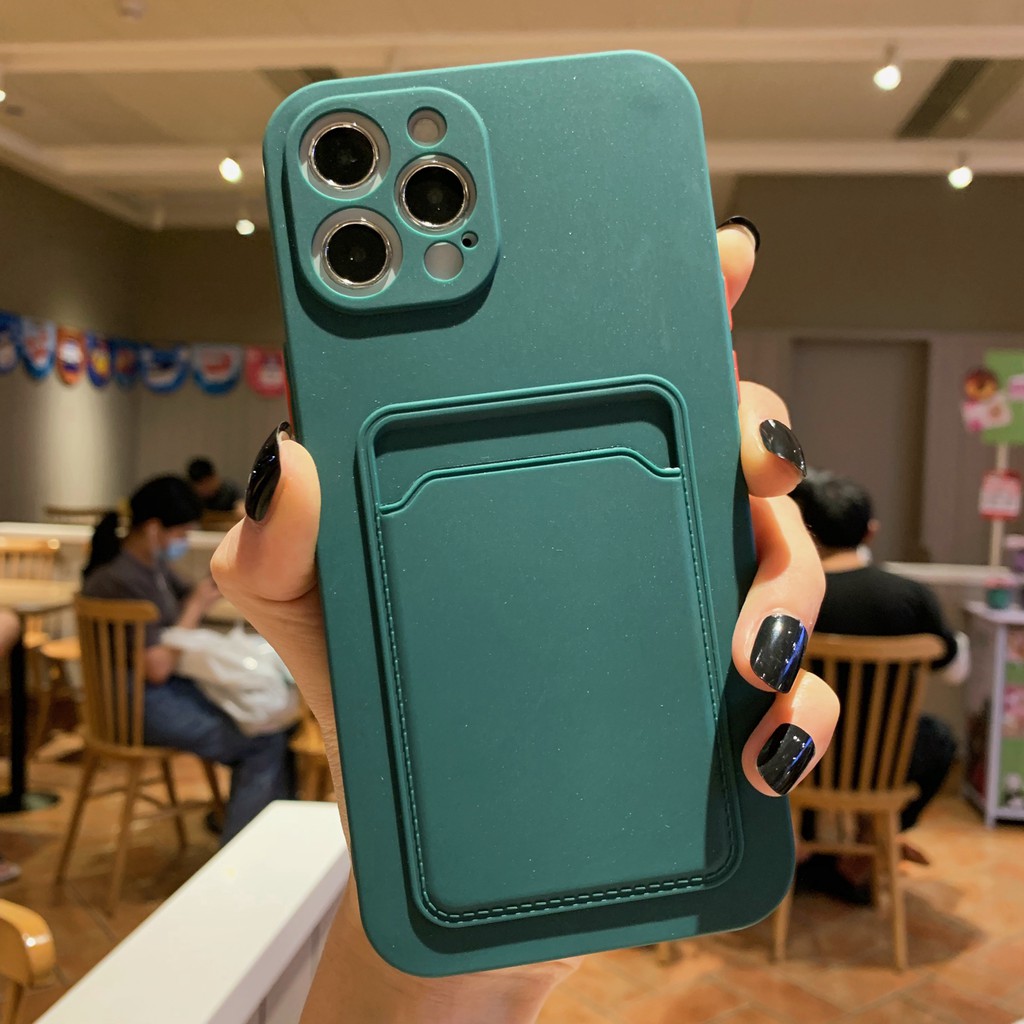 Ốp điện thoại mềm màu trơn đơn giản thích hợp cho Iphone 12 pro max 11 pro max xs max xr x 7 8 plus