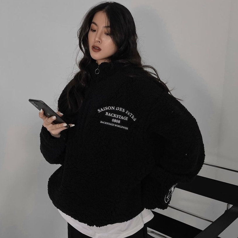 Áo khoác lông cừu Saison des fetes Fleece Pullover Jacket Backstage88