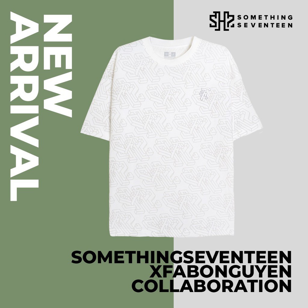 Áo Overprint Tee X Logo Something Seventeen X Fabo Nguyen