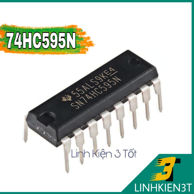 IC 74HC595N 74HC595 DIP-16 chính hãng