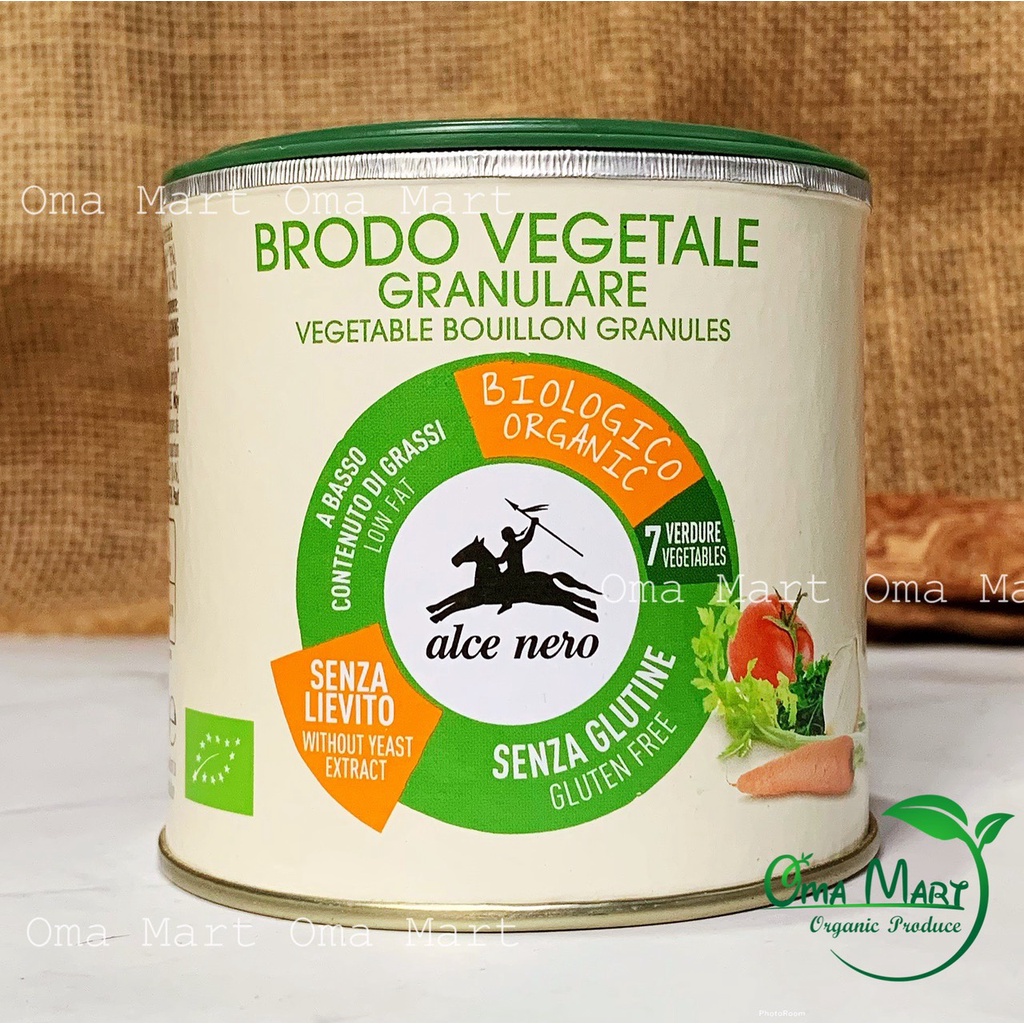 Bột nêm rau củ hữu cơ ăn dặm cho bé Alce Nero 120g