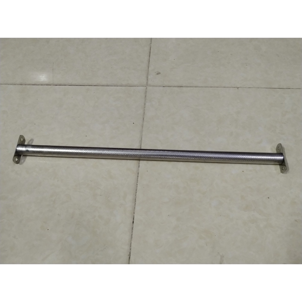 CẦU ĐẬU INOX NHẬP KHẨU DÀI 60Cm (ĐƯỜNG KÍNH 2,5Cm) R ẤT BỀN VÀ ĐẸP, DÙNG CHO VẸT XÍCH, XÁM, SUN, COCKTOO,MACAW