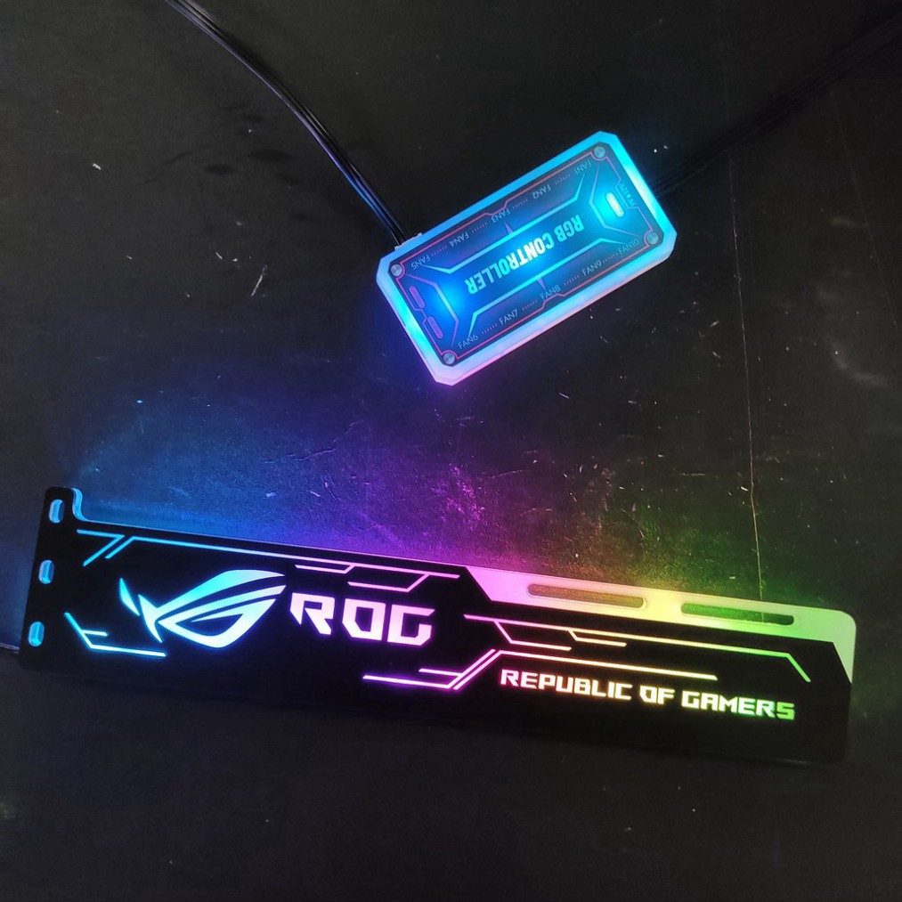 💥  Đỡ chống xệ card màn hình logo ROG Led RGB đồng bộ Hub 0 Controller 0 | BigBuy360 - bigbuy360.vn