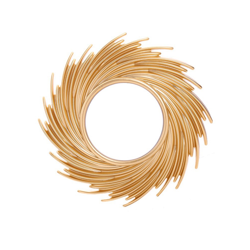 Gương treo tường 10&quot; họa tiết mặt trời dùng trang trí độc đáo