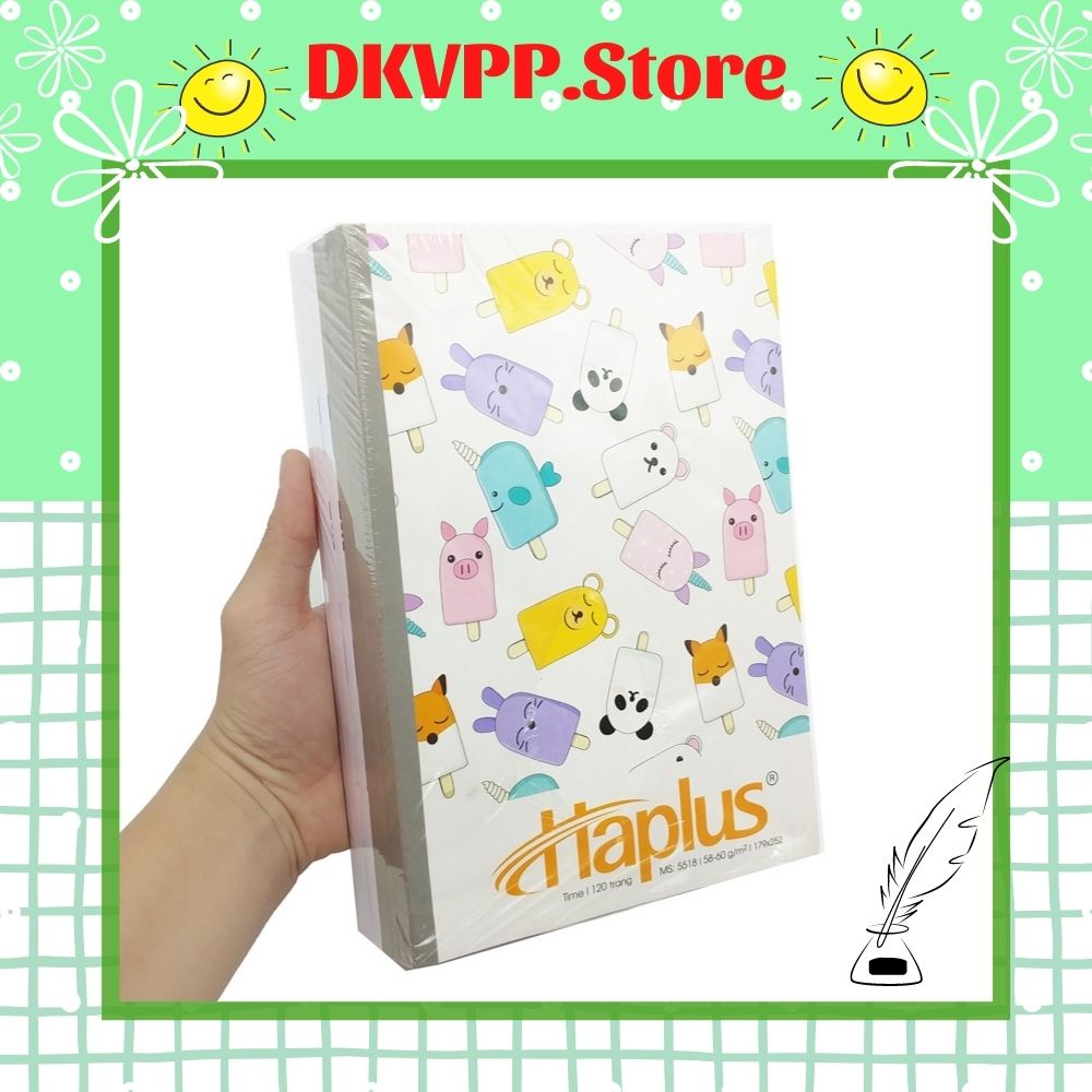 1 Quyển Vở kẻ ngang Hải Tiến, tập Haplus Time 80, 120 và 200 trang DKVPP.Store viết là đẹp