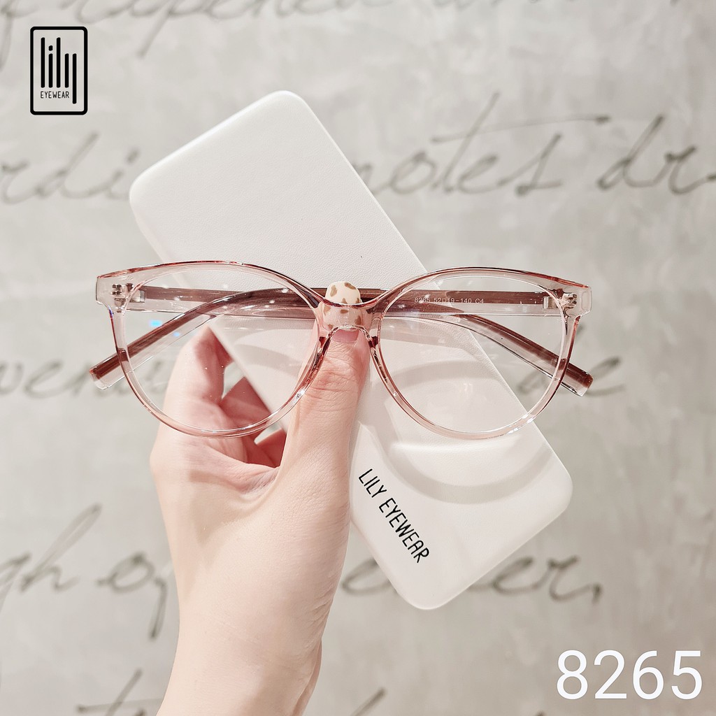 Gọng kính mắt mèo nữ Lilyeyewear chất liệu nhựa dày dặn màu sắc thời trang 8265 | BigBuy360 - bigbuy360.vn