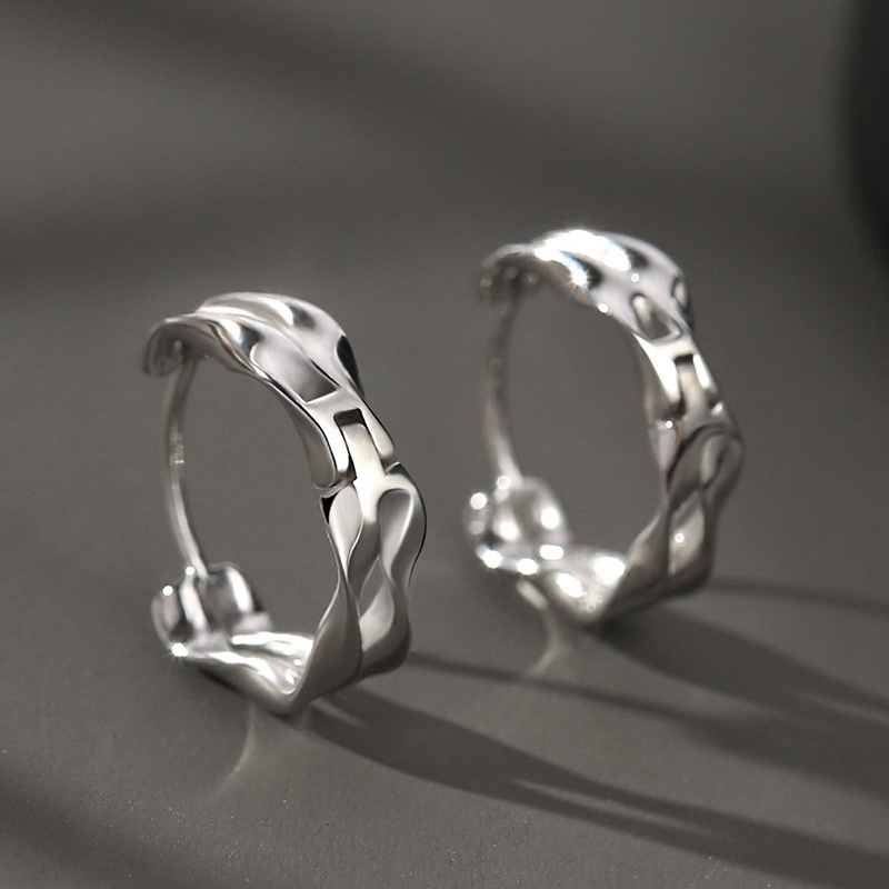 Bông Tai S925 Phong Cách Hip Hop Âu Mỹ Độc Đáo Thời Trang Cho Nam Và Nữ F834