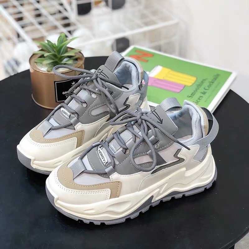 Giày Thể Thao Sneaker Nữ Đế Gồ 🥰FREESHIP🥰 Giày Nữ  GZIN 2 Màu Siêu Hot