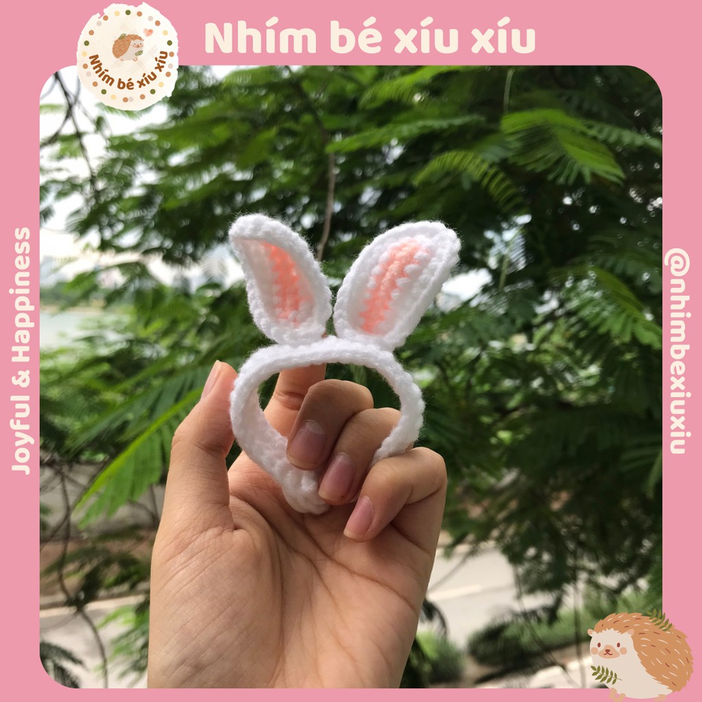 Vòng tay len móc hình thú - Vòng tay đôi - Vòng couple thỏ ếch gấu cà rốt xinh xắn  VT222