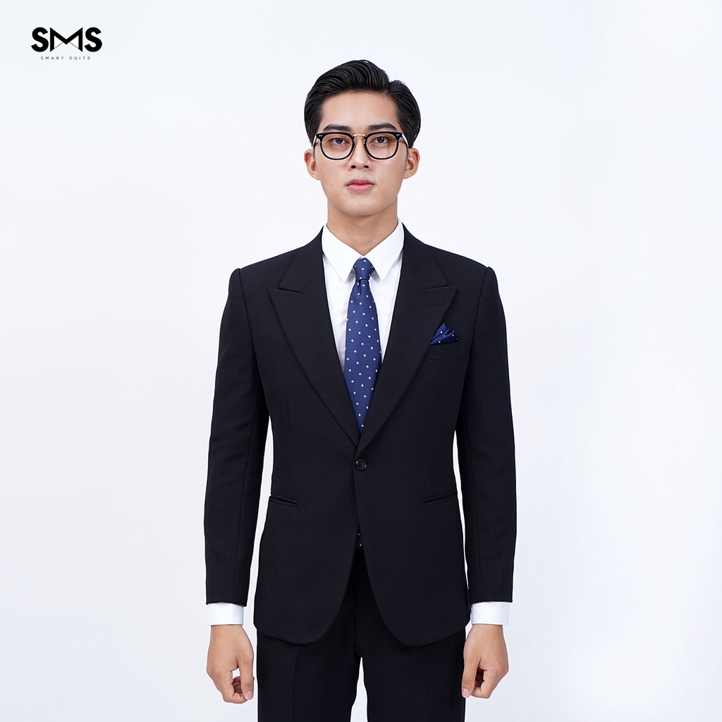 Vest nam đen 1 khuy, suits sartorial, chuẩn form Smart Suits