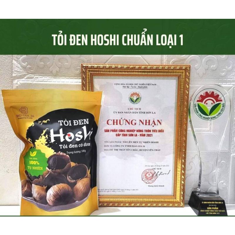 TỎI ĐEN CÔ ĐƠN 500G HOSHI ngon dẻo bao ăn