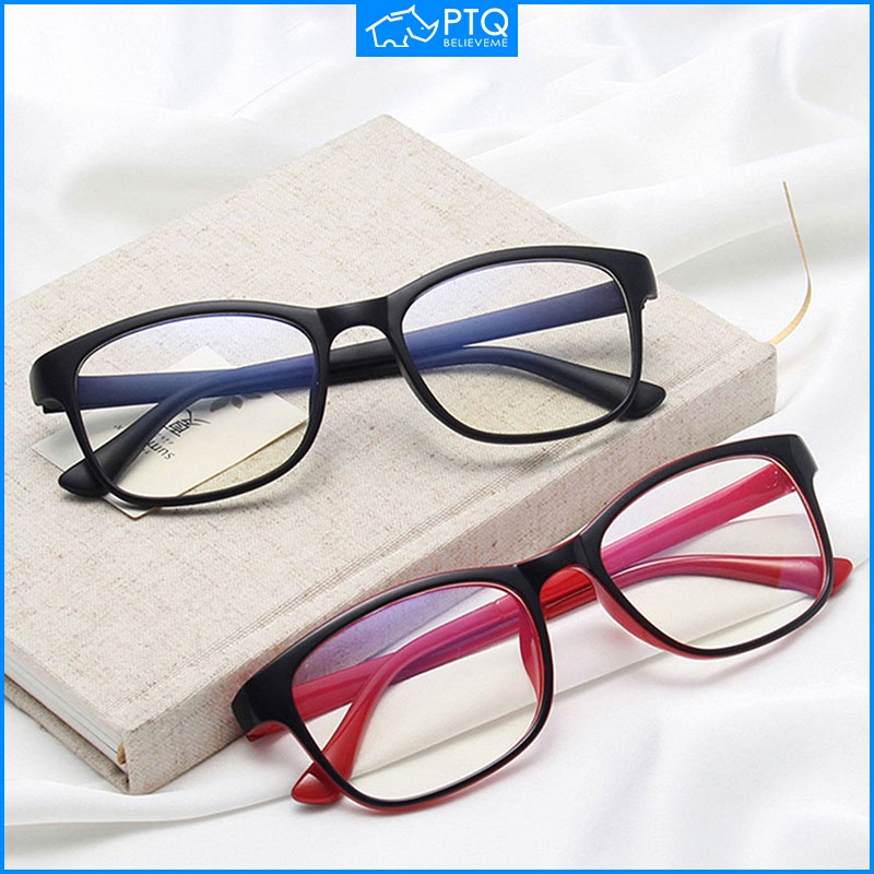 Mắt Kính Chống Bức Xạ PTQ Chống Ánh Sáng Xanh Tròng Trong Suốt Cho Nam Và Nữ Chơi Game
