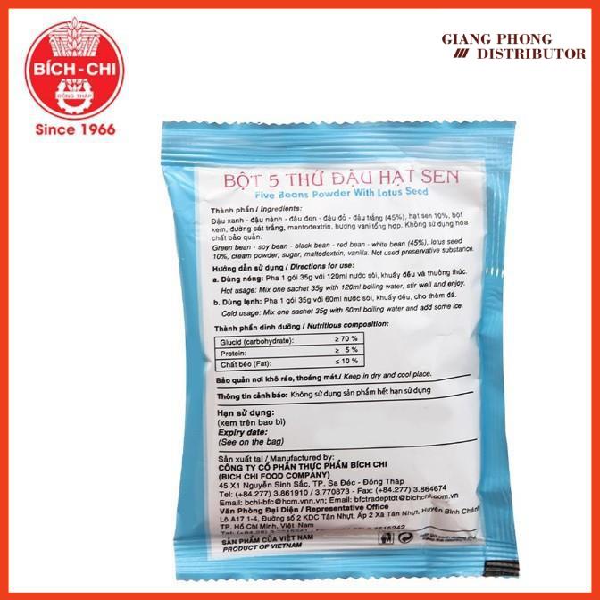 Bột 5 loại đậu hạt sen Bích Chi 350gr - Five Beans Powder With Lotus Seed