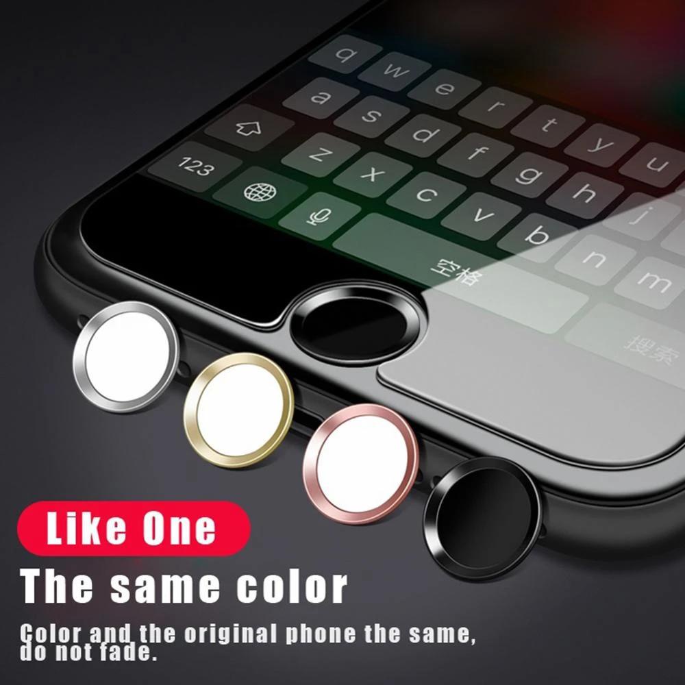 Miếng Dán Nút Home Nhận Diện Vân Tay Độ Nhạy Cao Màu Đen Bằng Kim Loại Cho IPhone Home