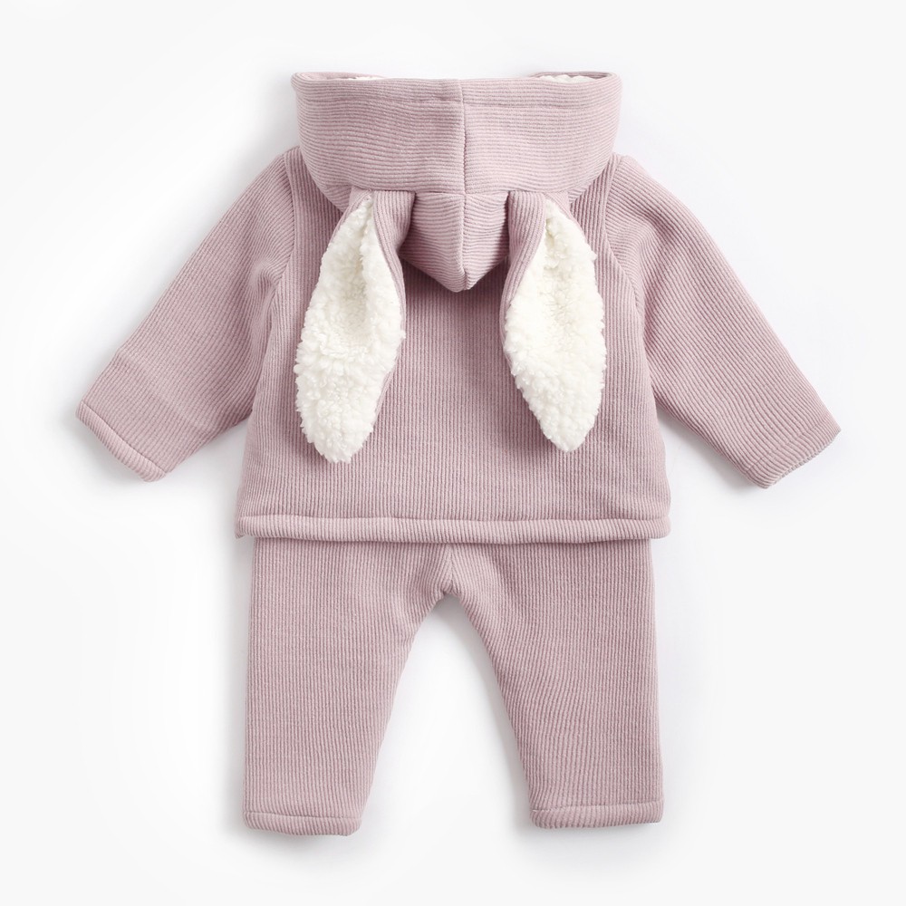 Bộ 2 Món Đồ Thời Trang Sanlutoz Phong Cách Mùa Đông Cho Bé Gồm Áo Khoác + Quần Dài Đáng Yêu