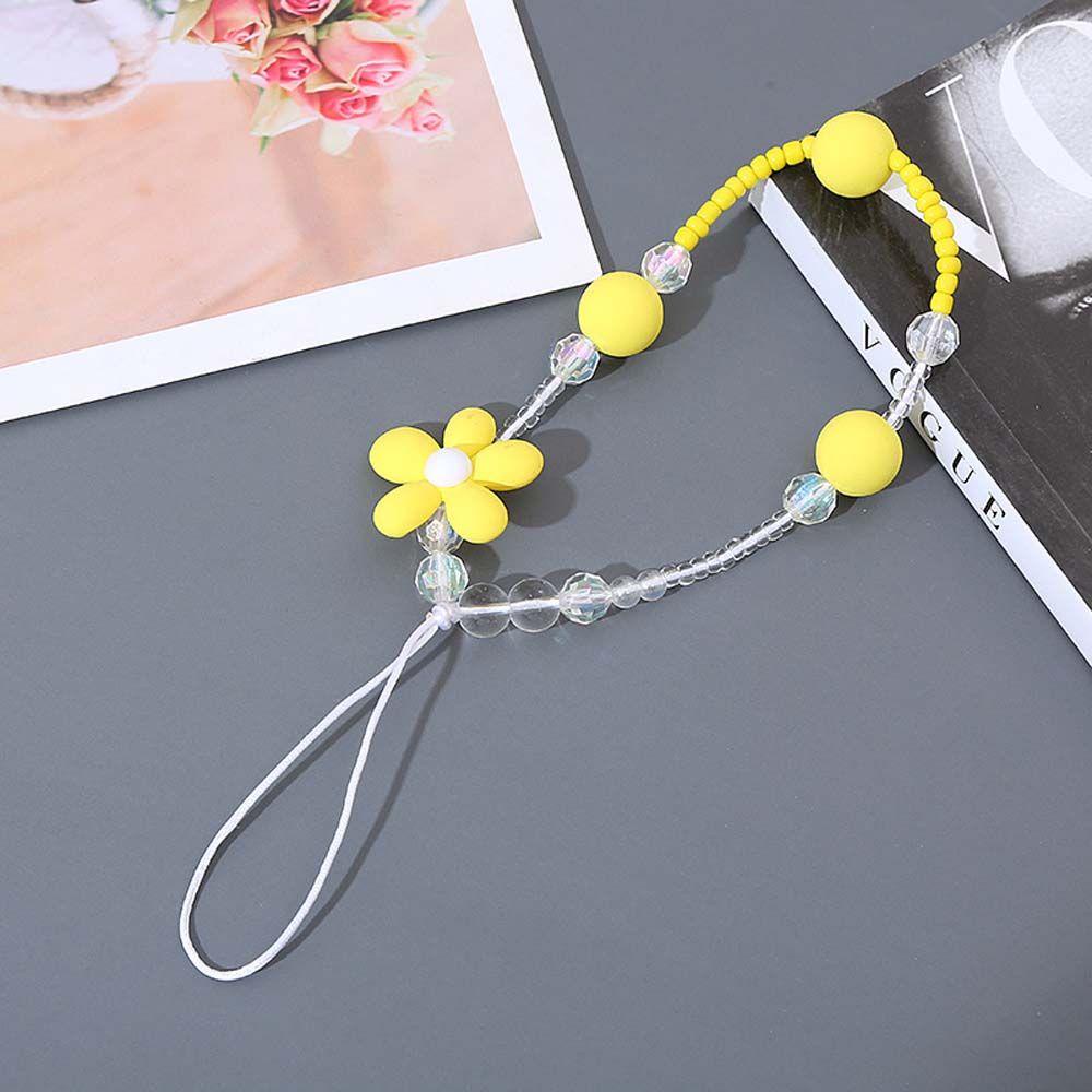Dây Đeo Điện Thoại Màu Kẹo Ngọt Họa Tiết Hoa Xinh Xắn