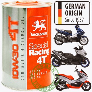 Gói dầu nhớt xe tay ga Wolver Special Racing 10W30 API SN - JASO MB - Special 10w30 - Cao cấp nhập khẩu từ Đức